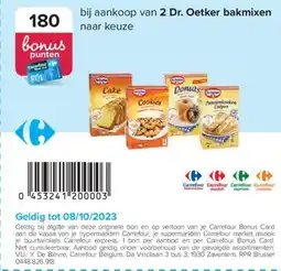 Carrefour Dr. Oetker Bakmixen aanbieding