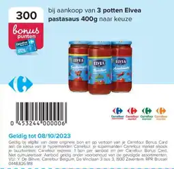 Carrefour Elvea Pastasaus aanbieding