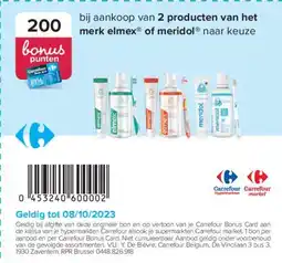 Carrefour merl Elmex of Meridol aanbieding