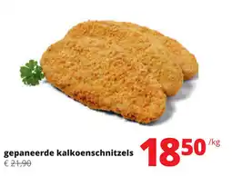 Spar Gepaneerde kalkoenschnitzels aanbieding