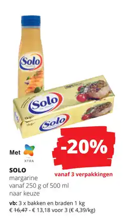 Spar Solo margarine aanbieding