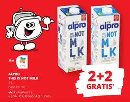 Spar Alpro this is not milk aanbieding