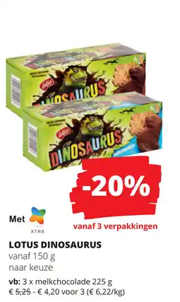 Spar Lotus dinosaurus aanbieding