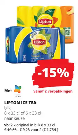 Spar Lipton ice tea aanbieding