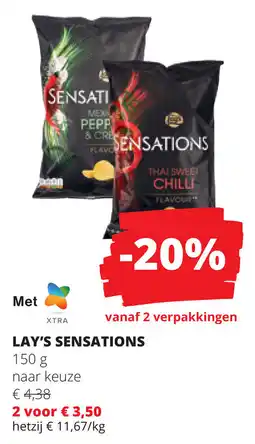 Spar Lay's Sensations aanbieding