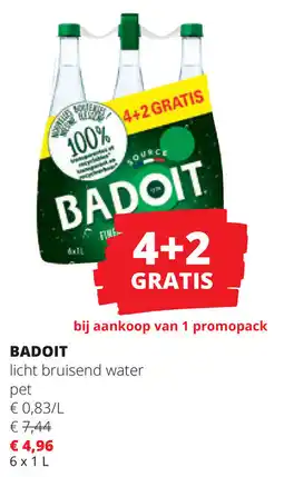 Spar Badoit licht bruisend water aanbieding