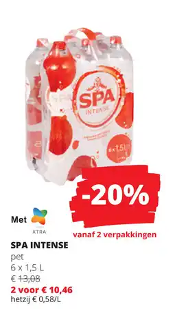 Spar Spa intense pet aanbieding