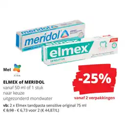 Spar Elmex of Merirol aanbieding