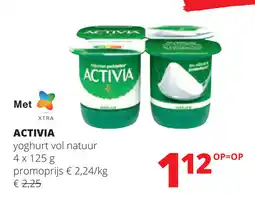Spar Activia yoghurt vol natuur aanbieding