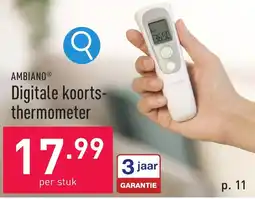 ALDI Ambiano digitale koortsthermometer aanbieding