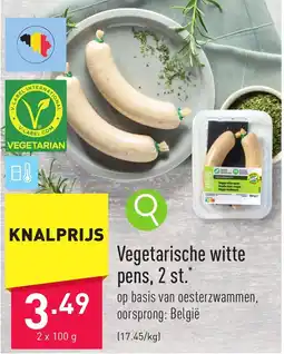 ALDI Vegetarische witte pens aanbieding