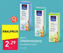 ALDI Vitalis Zeewaterneusspray aanbieding
