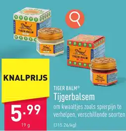 ALDI Tiger balm tijgerbalsem aanbieding