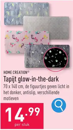 ALDI Home Creation Tapijt glow-in-the-dark aanbieding