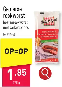 ALDI Gelderse rookworst aanbieding