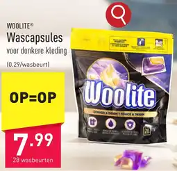 ALDI Woolite Wascapsules aanbieding