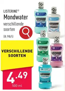ALDI Listerine Mondwater aanbieding