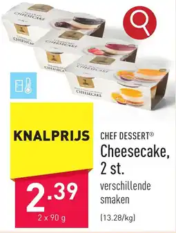 ALDI Chef Dessert Cheesecake aanbieding