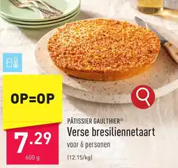 ALDI Pâtissier gaulthier verse bresiliennetaart aanbieding