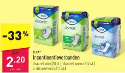 ALDI Tena Incontinentieverbanden aanbieding