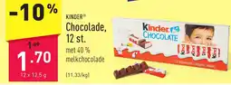 ALDI Kinder Chocolade aanbieding