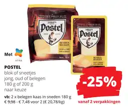 Spar Postel blok of sneetjes aanbieding