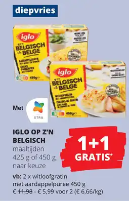 Spar Iglo op z'n belgisch aanbieding