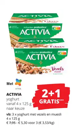 Spar Activia yoghurt aanbieding