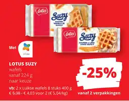 Spar Lotus suzy wafels aanbieding