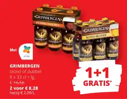Spar Grimbergen blond of dubbel aanbieding
