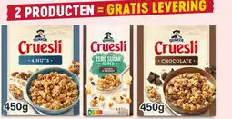Delhaize Quaker cruesli aanbieding
