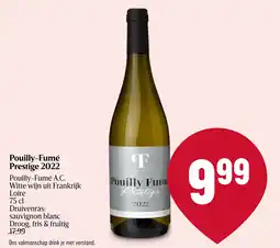 Delhaize Pouilly-Fumé Prestige 2022 aanbieding