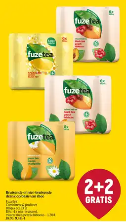 Delhaize Bruisende of niet-bruisende drank op basis van thee aanbieding