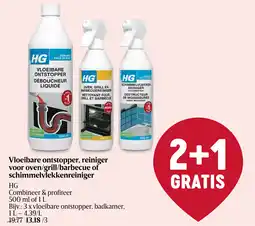 Delhaize Vloeibare ontstopper, reiniger voor oven/grill/barbecue of schimmelvlekkenreiniger aanbieding