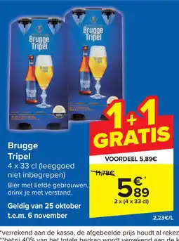 Carrefour Brugge Tripel aanbieding