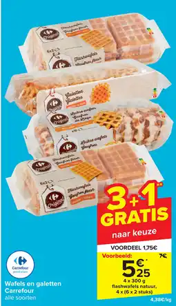 Carrefour Wafels en galetten Carrefour aanbieding