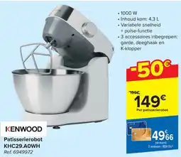 Carrefour Kenwood patisserierobot khc29.aowh aanbieding