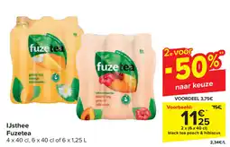 Carrefour IJsthee Fuzetea aanbieding