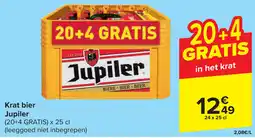 Carrefour Krat bier Jupiler aanbieding