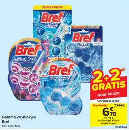 Carrefour Gamma wc-blokjes Bref aanbieding