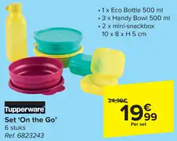 Carrefour Tupperware Set 'On the Go' aanbieding