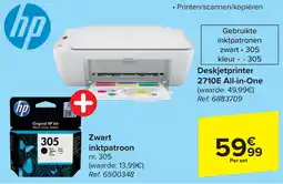 Carrefour Deskjetprinter 2710E All-in-One + Zwart inktpatroon aanbieding