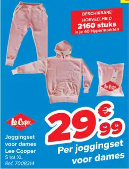 Carrefour Joggingset voor dames Lee Cooper aanbieding
