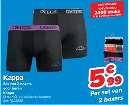 Carrefour Kappa Set van 2 boxers voor heren aanbieding