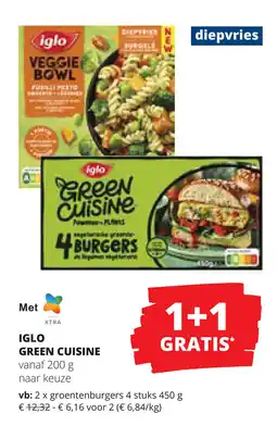 Spar Iglo green cuisine aanbieding