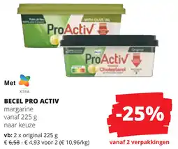 Spar Becel pro activ margarine aanbieding