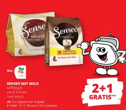 Spar Senseo met melk koffiepads aanbieding