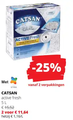 Spar Catsan active fresh aanbieding