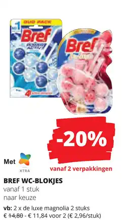 Spar Bref WC-blokjes aanbieding