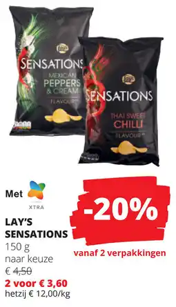 Spar Lay's sensations aanbieding